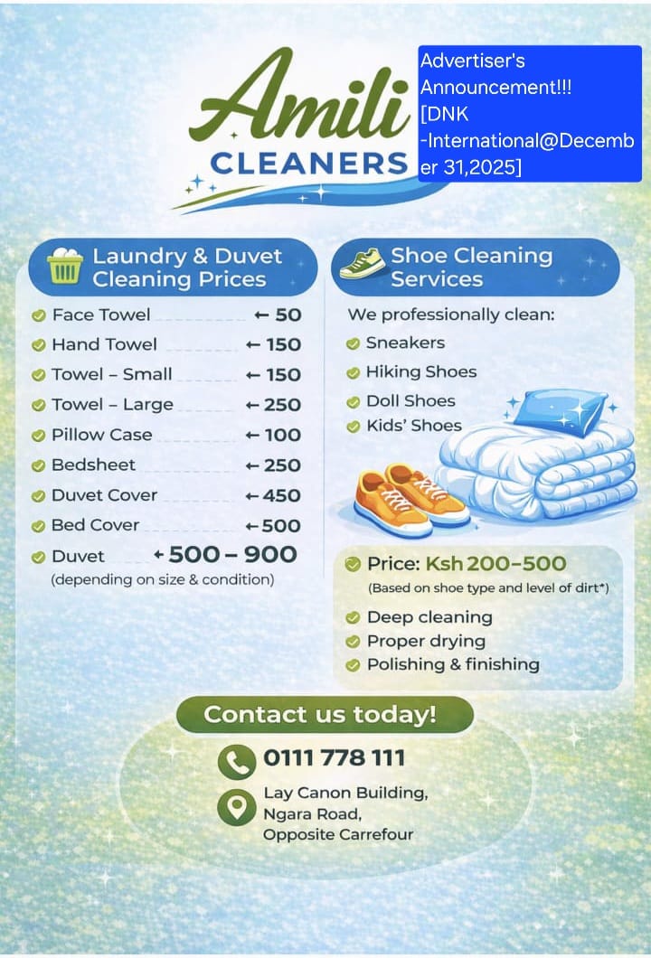 Fresh Starts and Professional Care: Discover Amili Cleaners in Nairobi