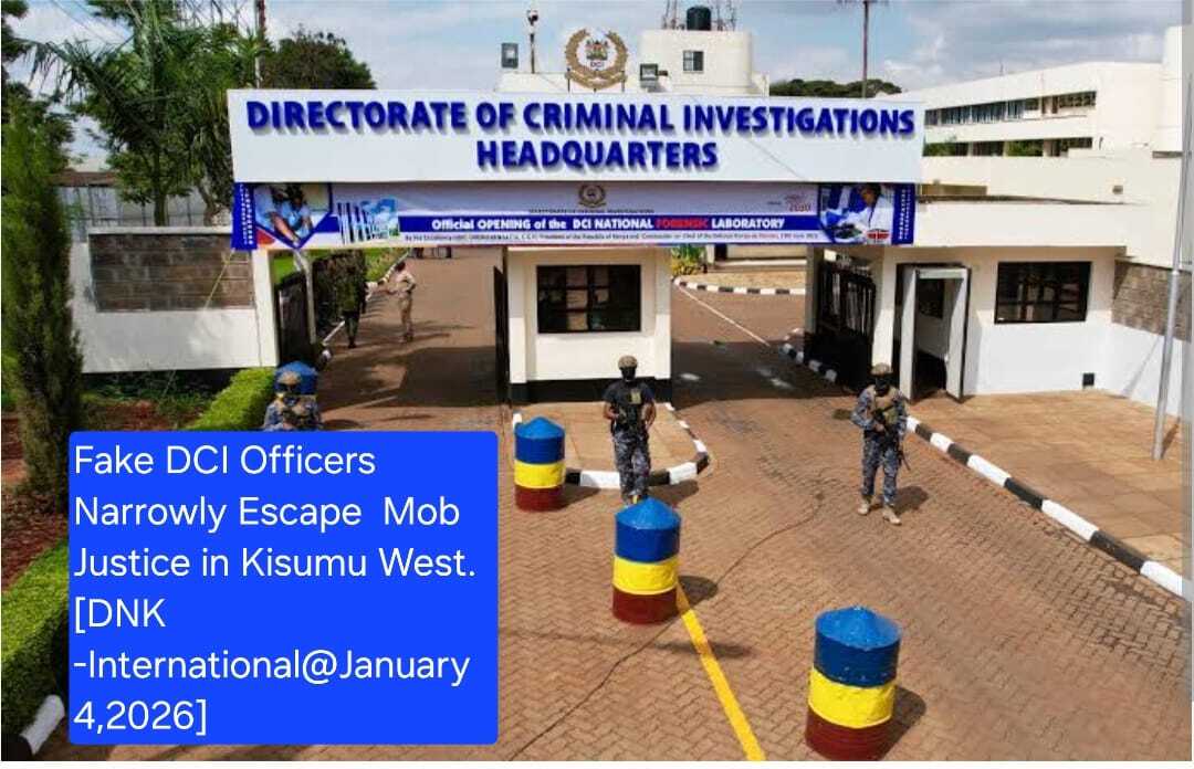 Fake DCI Officers Narrowly Escape  Mob Justice in Kisumu West