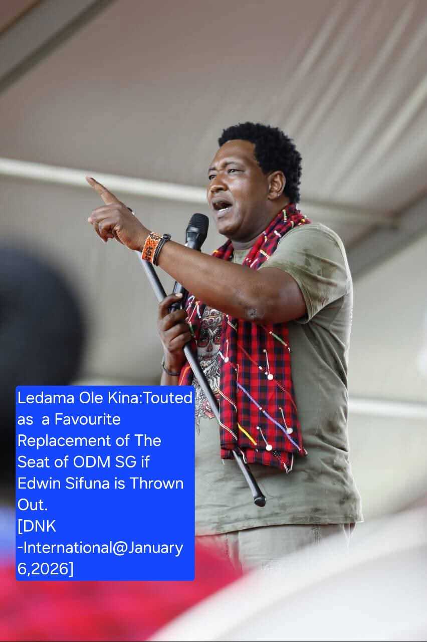 Ledama Ole Kina: The Man Touted as a Possible Replacement for Edwin Sifuna as ODM Secretary General