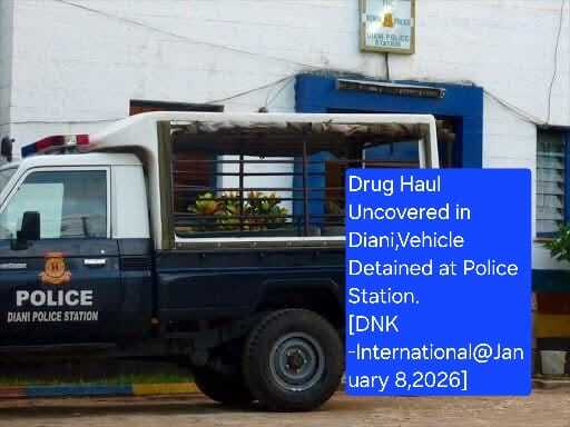 Drug Haul Uncovered in Diani,Vehicle Detained