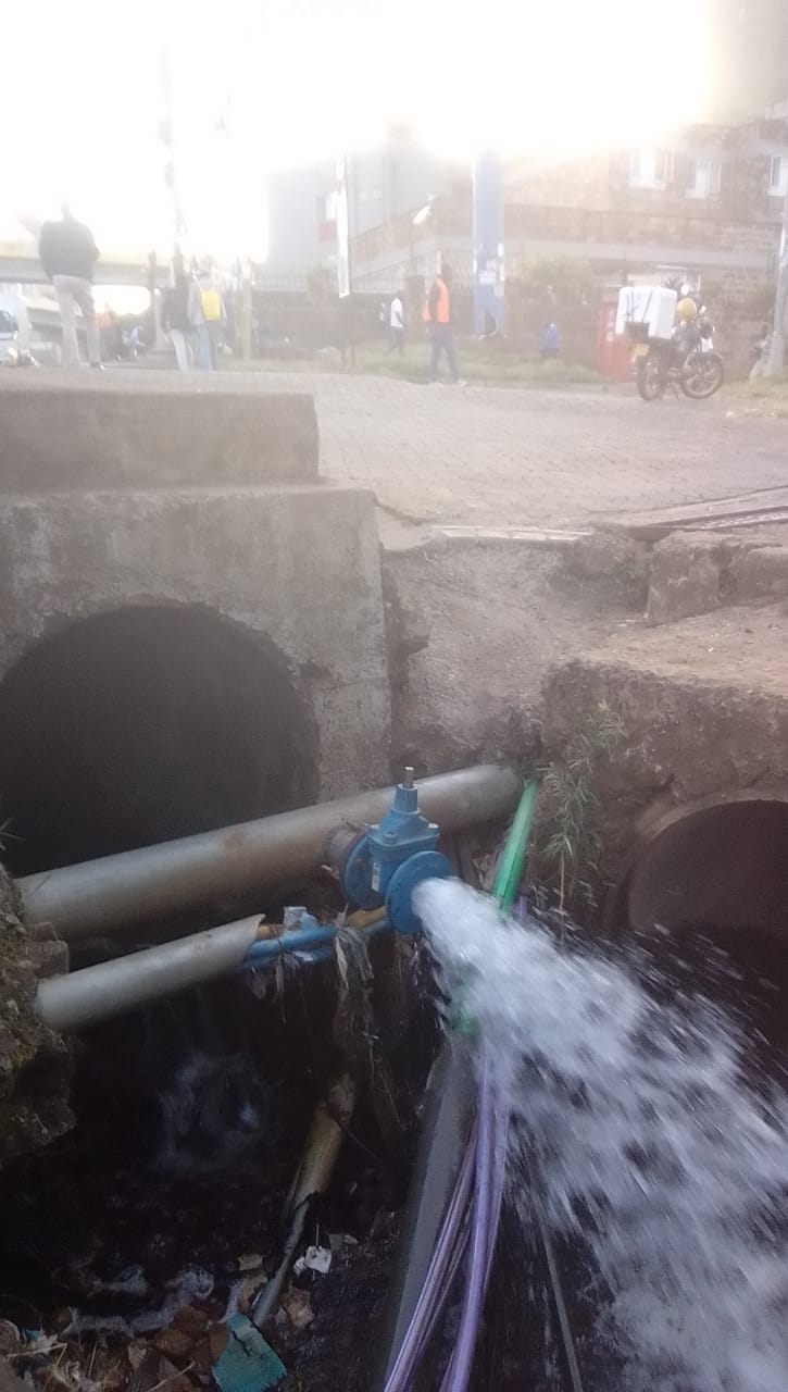 Another water wastage in the city