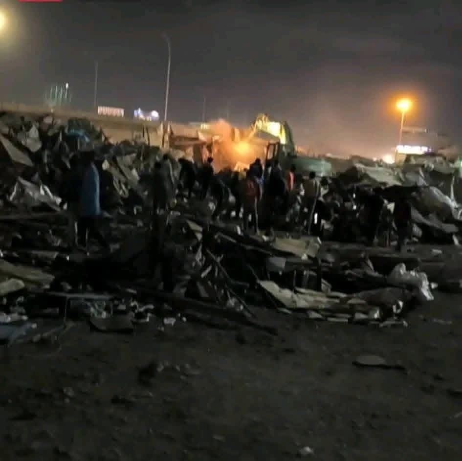 Two Officers Injured as KeNHA Demolishes Roadside Structures in Githurai