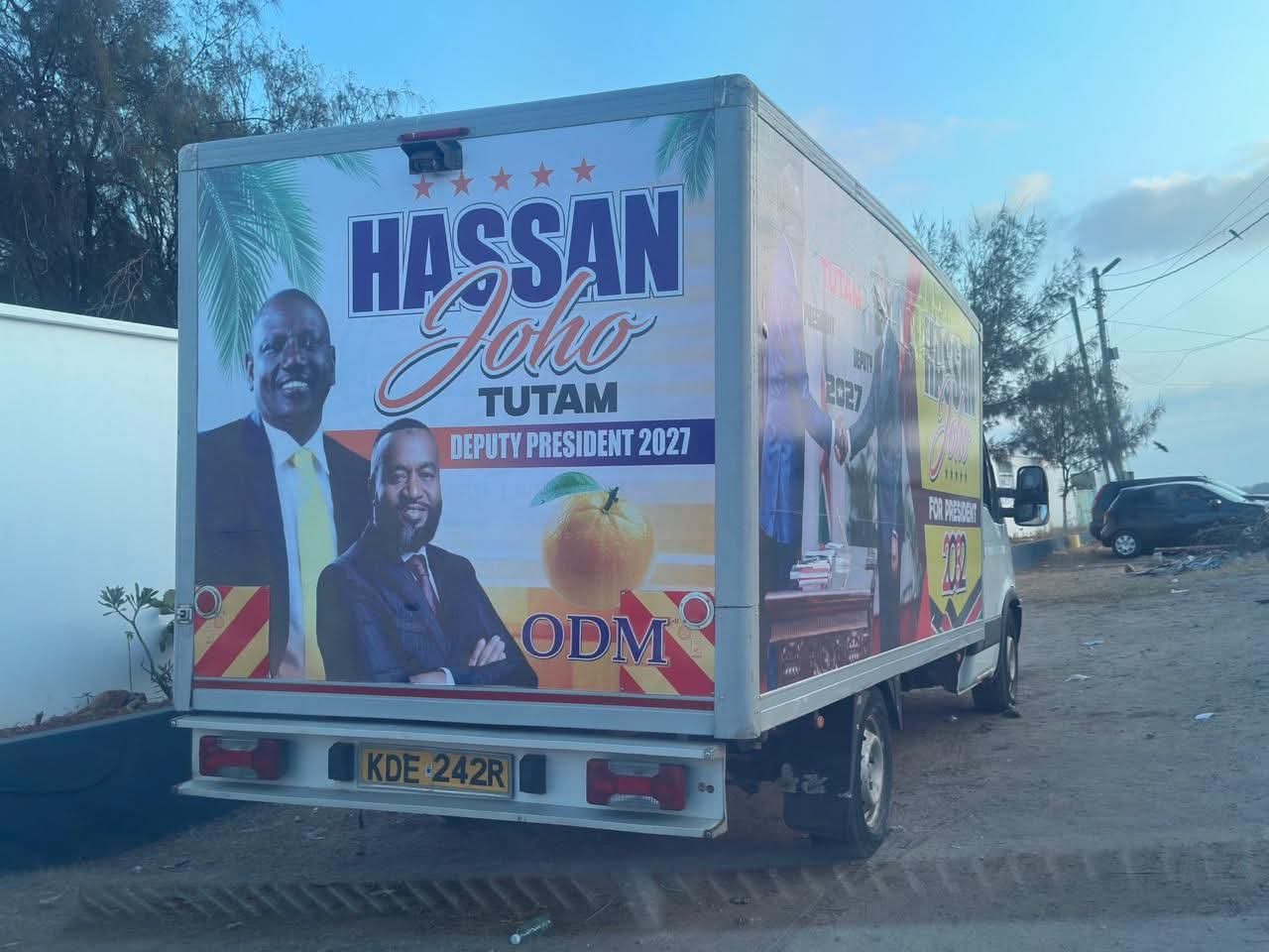 2027 Race Heats Up as Hassan Ali Joho Branding Signals Intensifying Battle for Deputy President in William Ruto’s Re-Election