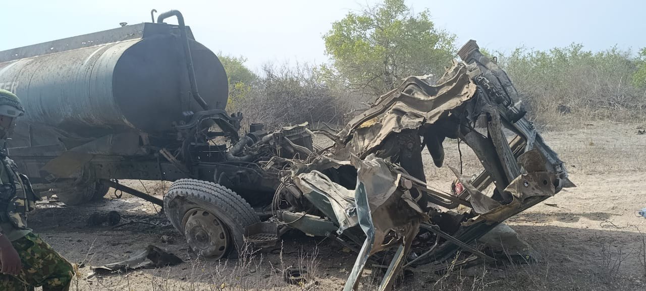 Police water bowser has allegedly been hit by an IED in Fafi Subcounty near Fafi Centre