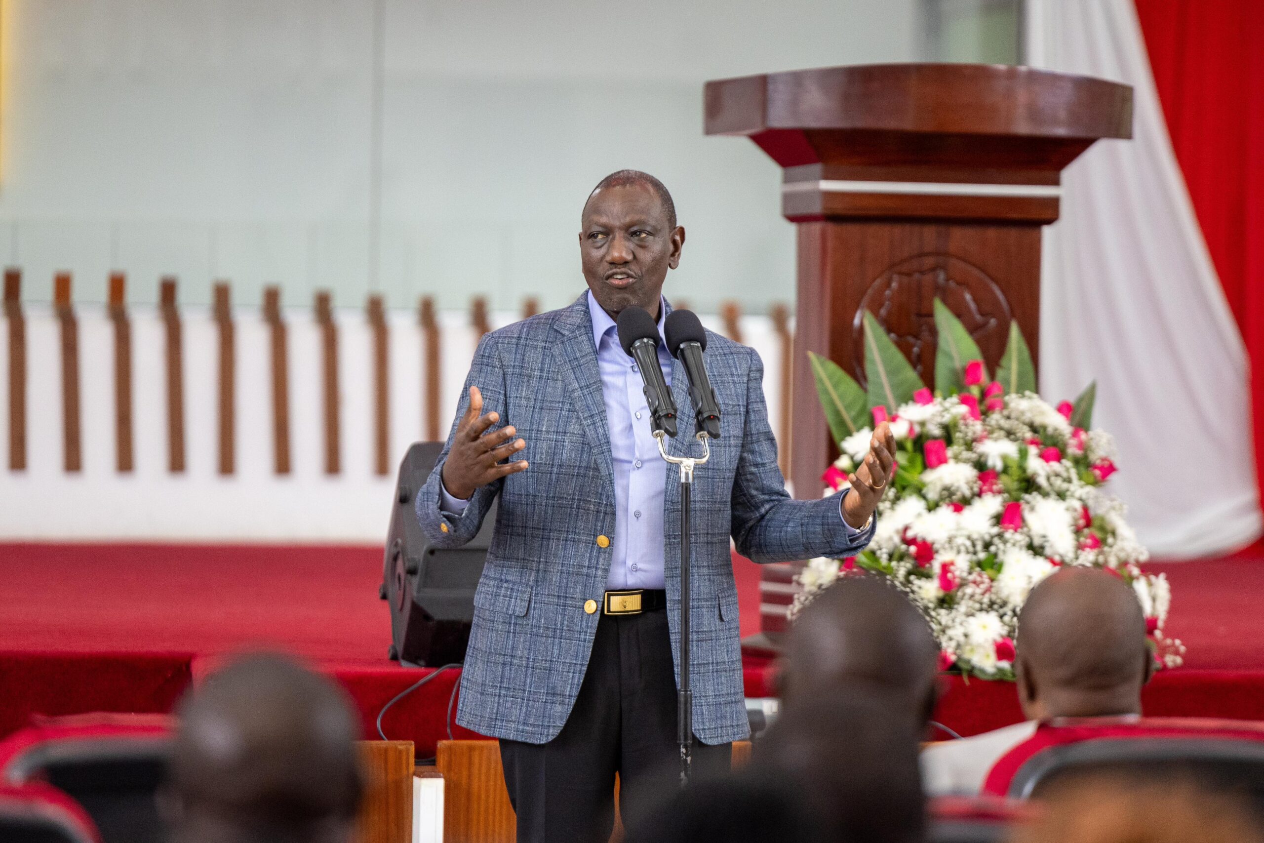 President Ruto attends church service at JCM Church