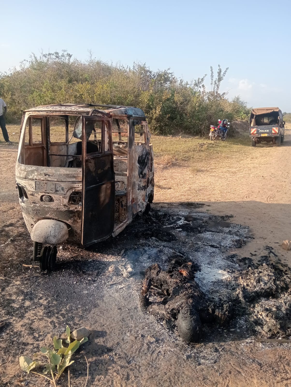 Mob Justice Horror in Murang’a: Suspected Stock Thief Burnt to Death as Accomplice Escapes with Injuries