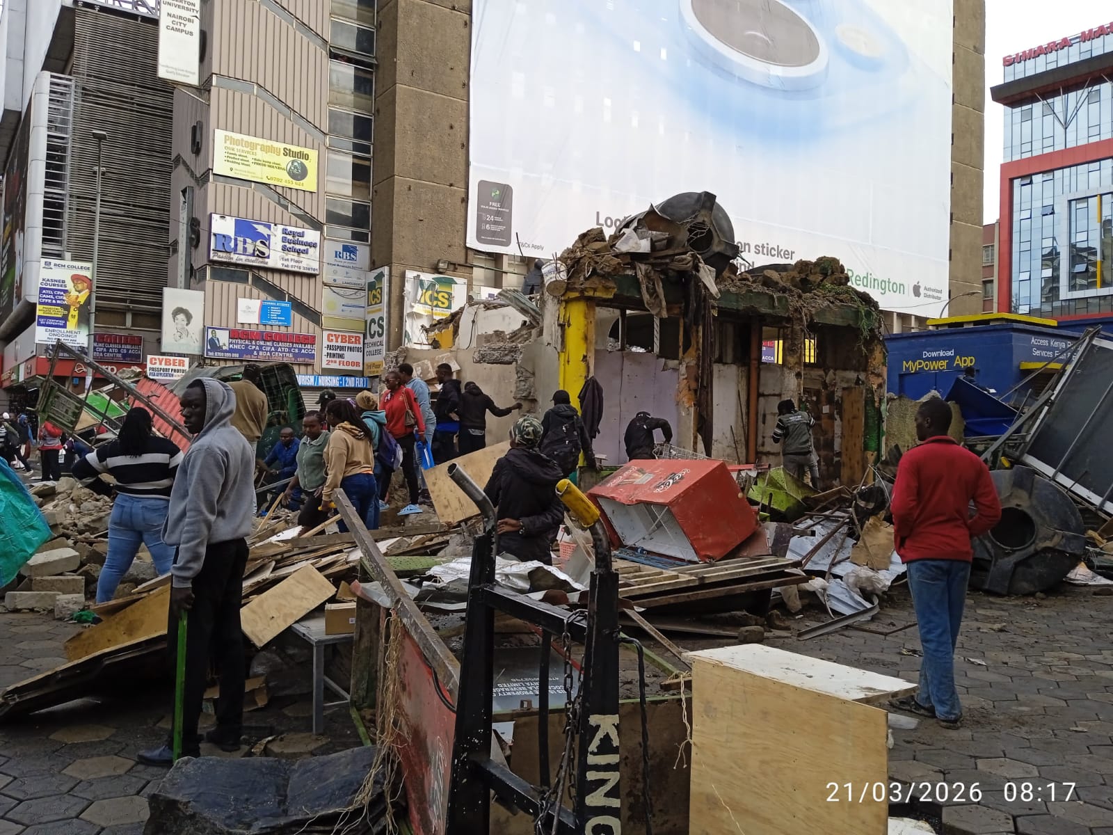 Loss To Traders as Public Toilet is Demolished
