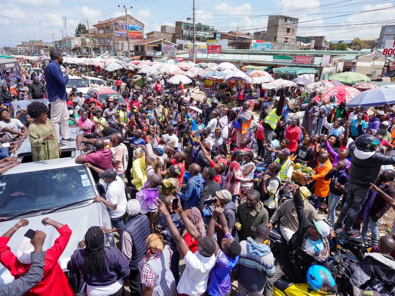 Sifuna tours Ruai,brands Omanyo imposter SG