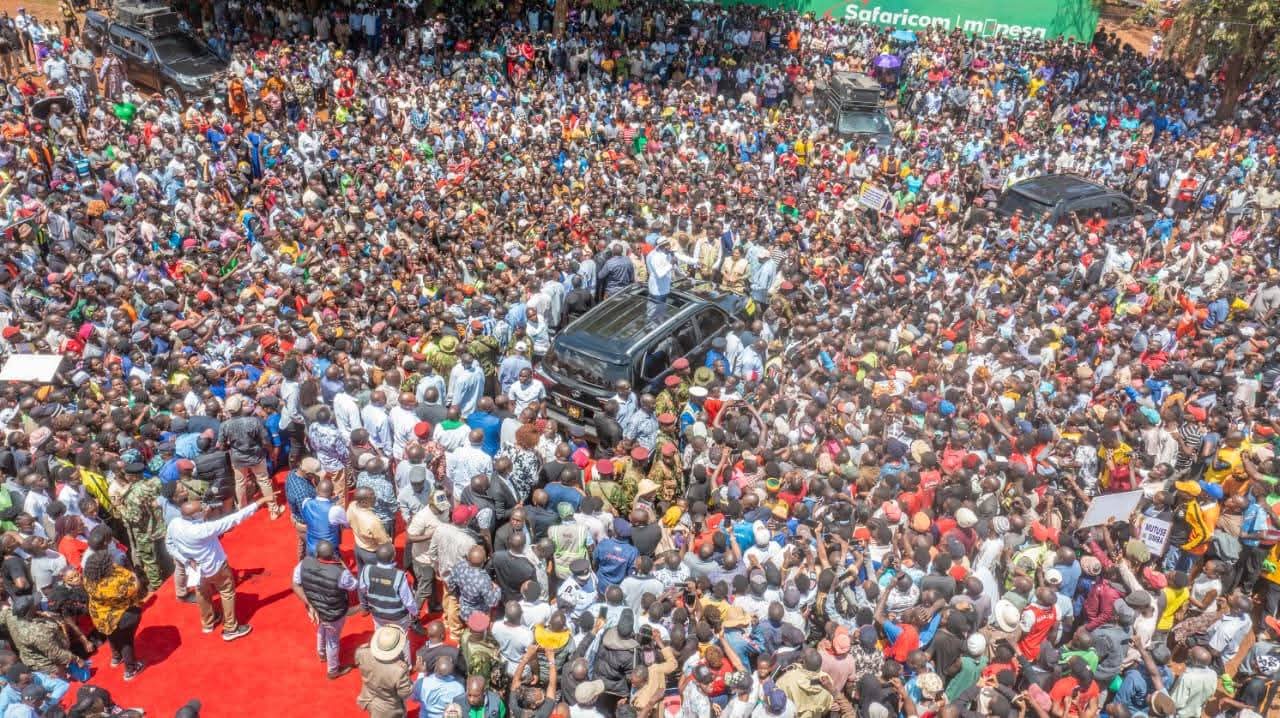 Ruto launch construction of Cheptais modern market