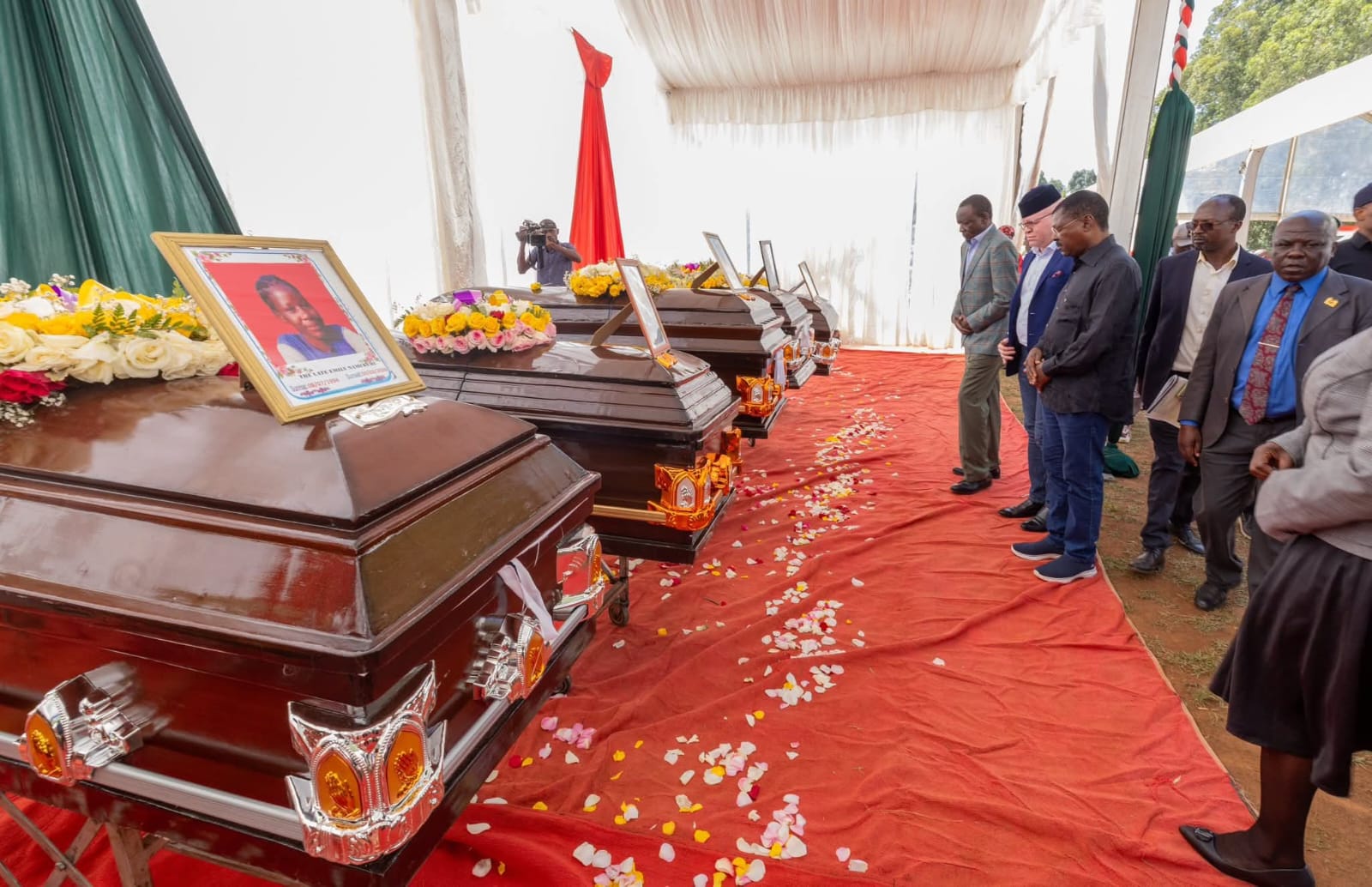 Wetang’ula, Leaders Attend Funeral Service for 16 Webuye Accident Victims