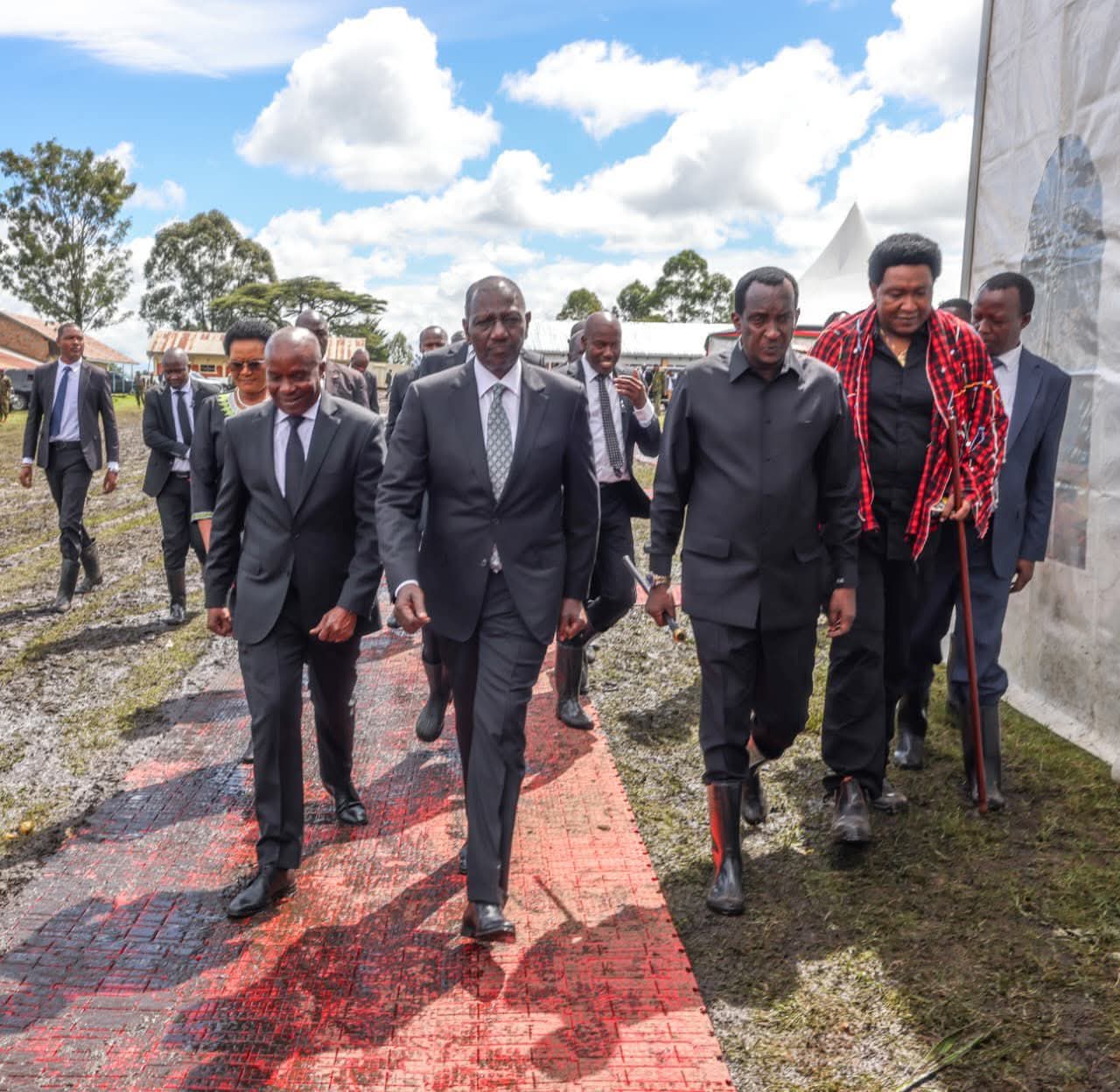 Ruto attends funeral service of Ngeno,four others
