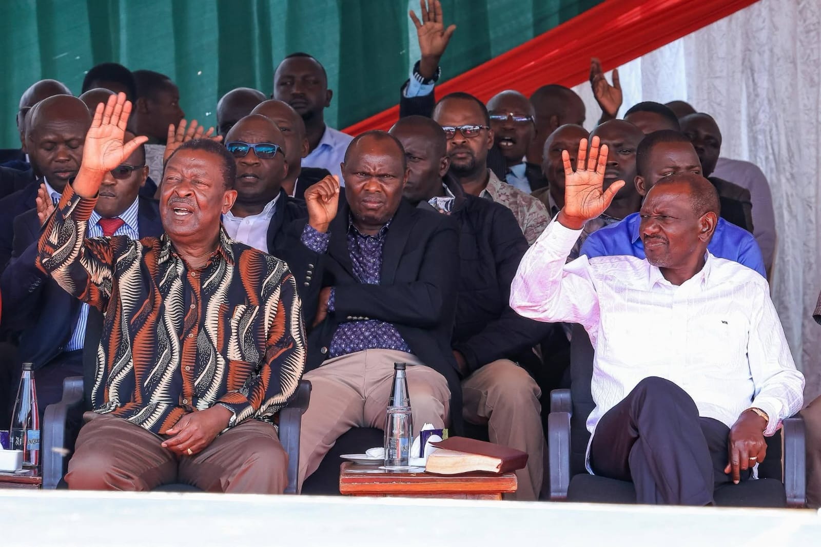 Ruto,Mudavadi attend Easter Sunday service in Kilgoris