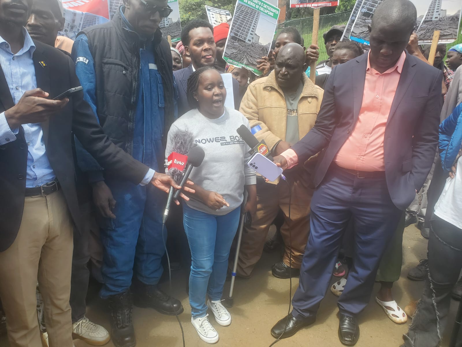 South C Residents demands answers on collapsed building