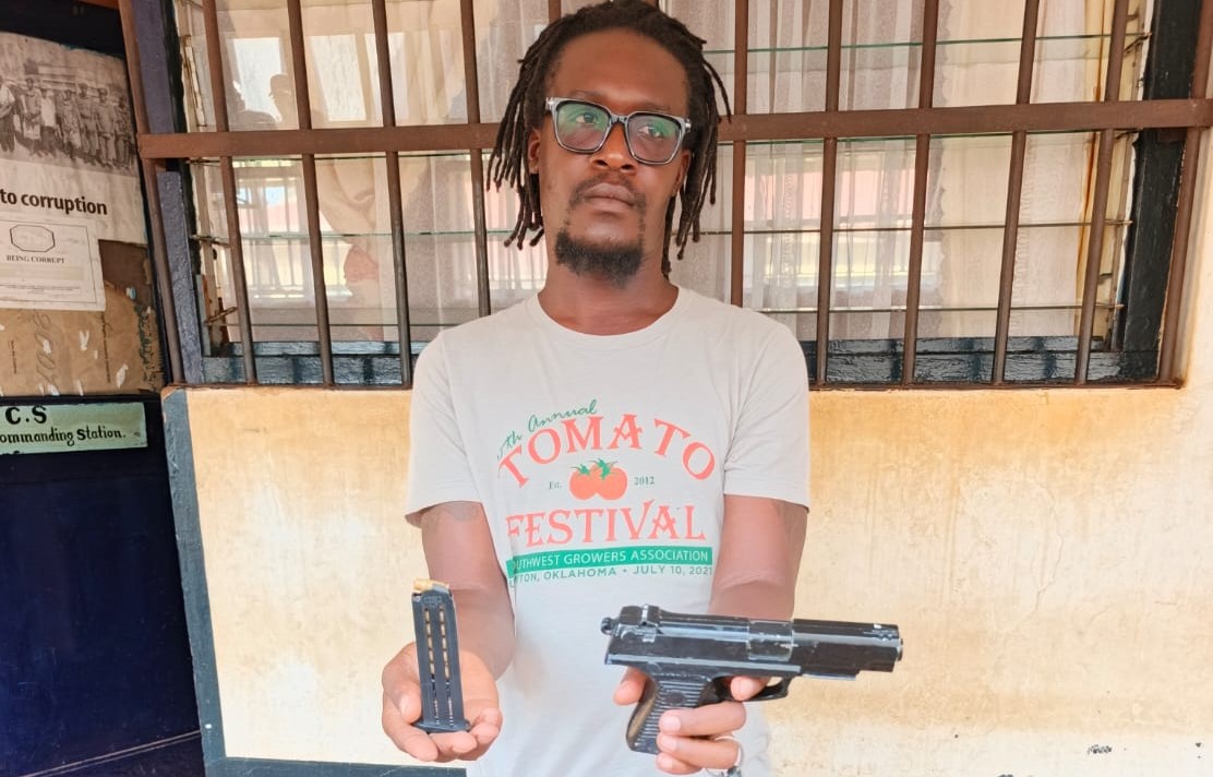 Man arrested at Busia Border with Imitation firearm hidden in bag