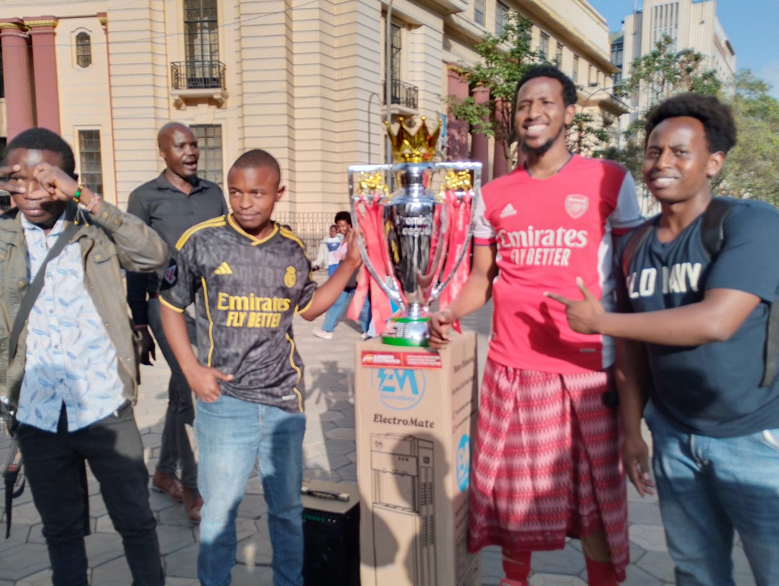 Arsenal local fans continue to celebrate