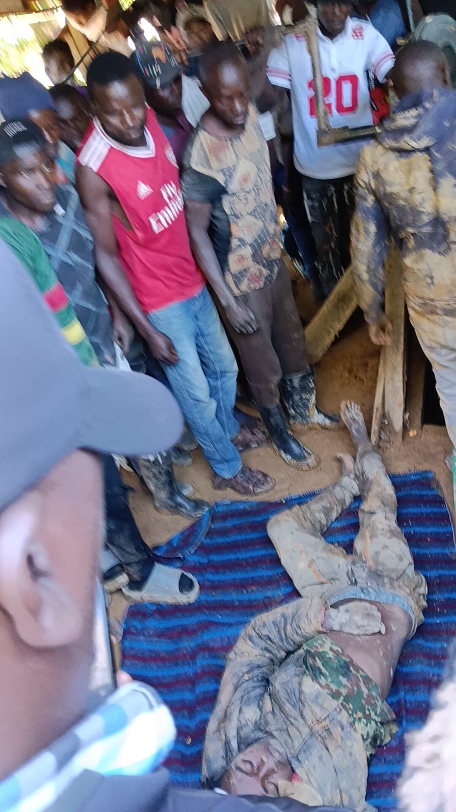GRAPHIC PHOTO: 21-Year-Old Woman Dies in Kakamega Gold Mine Tragedy