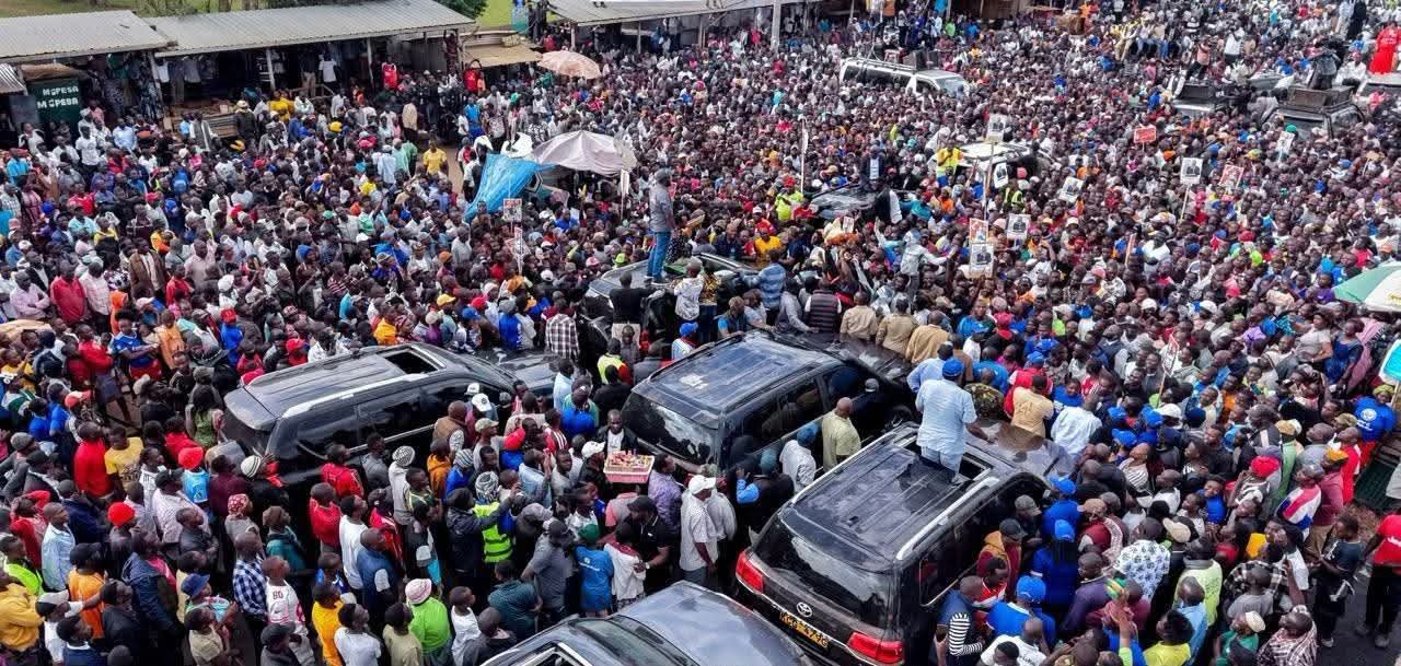 Undecided MP Amisi Attends United Opposition rally in Kiminini