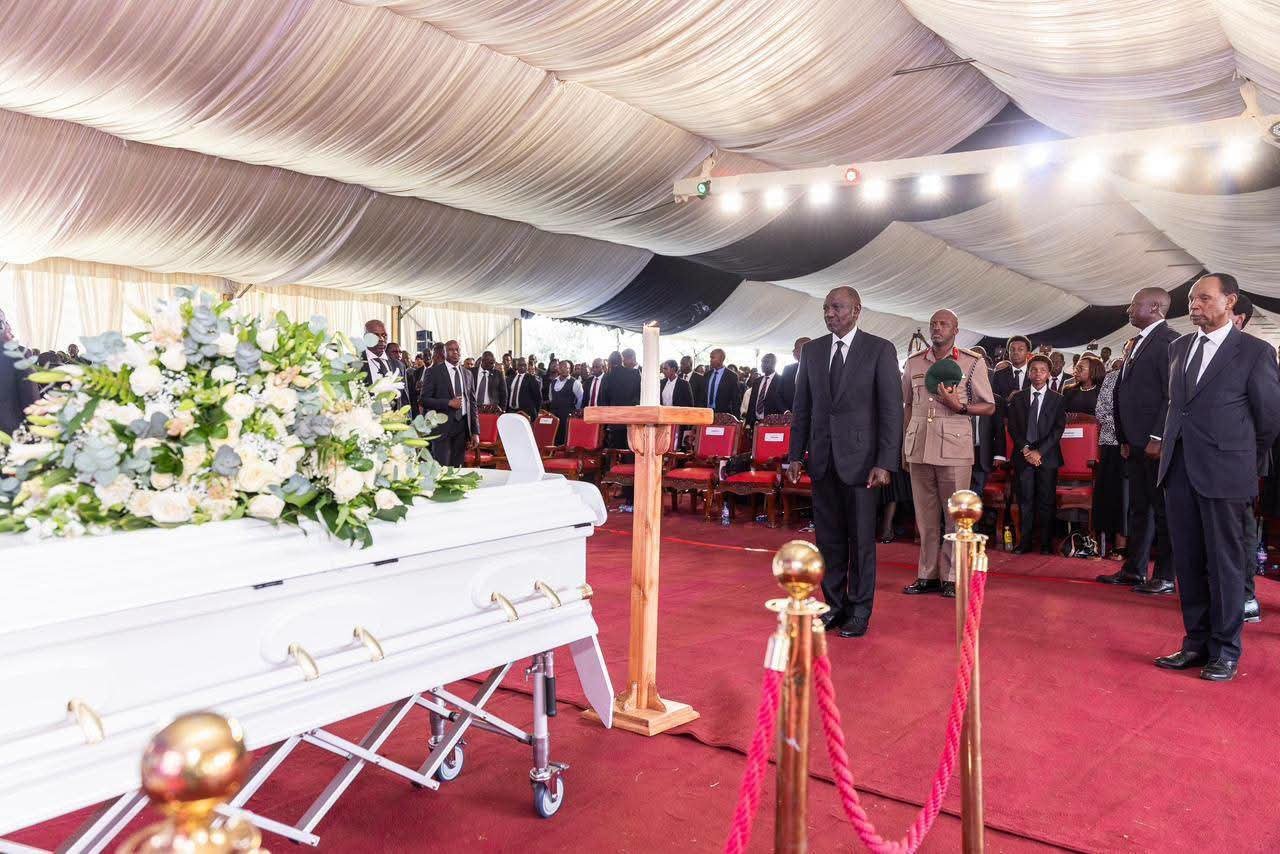 Ruto Attends Funeral Service of Ex Minister Kosgey’s Wife