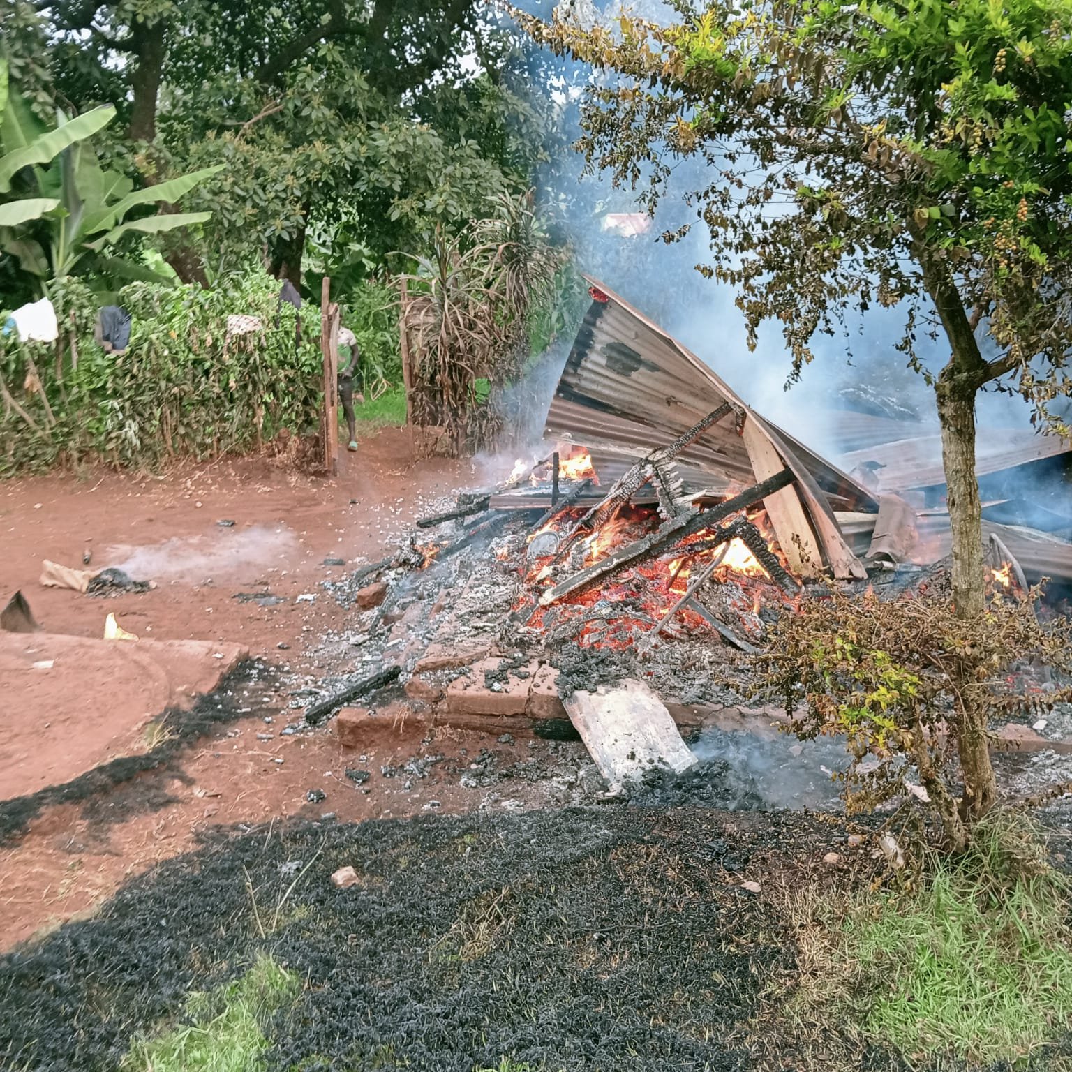 Drunk Man Sets Brother’s House Ablaze in Kiambu, Flees as Police Launch Manhunt