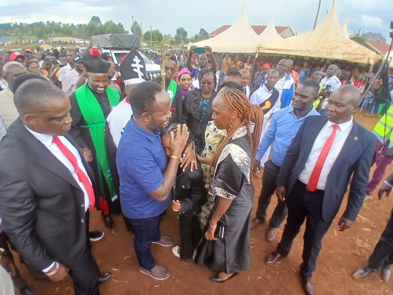 Natembeya attends burial of slain North Rift farmer Njuguna