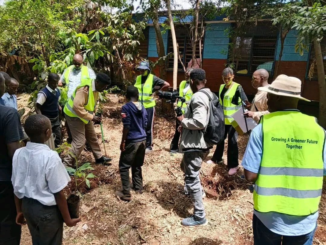 Adala joins residents in Mazingira Day tree planting exercise
