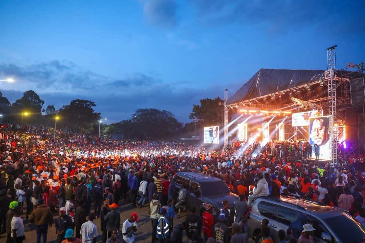 Raila remembered through candle lighting