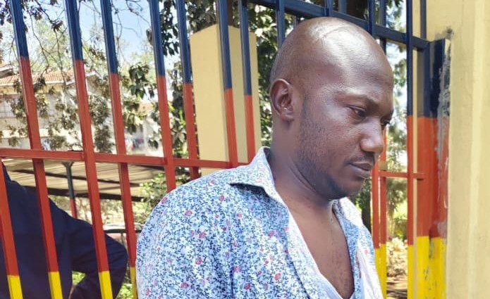 Citizen TV journalist Odee Francis arrested while covering fuel price protests along Kimathi Street in Nairobi