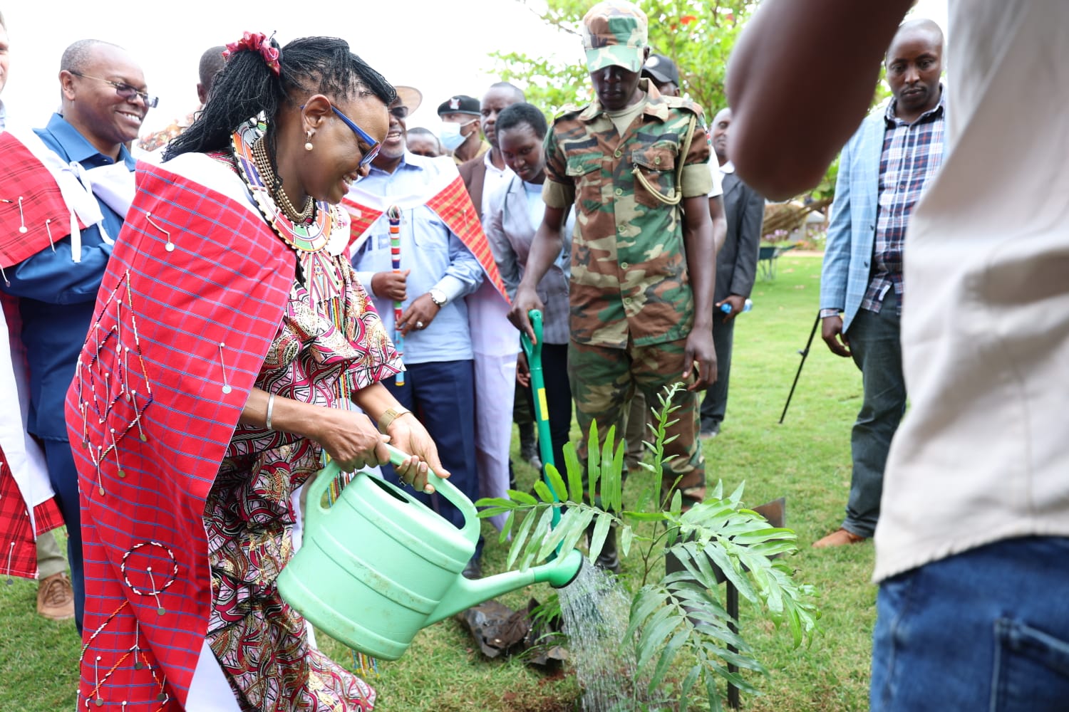 CJ Koome in Kimana for Mazingira Day tree planting