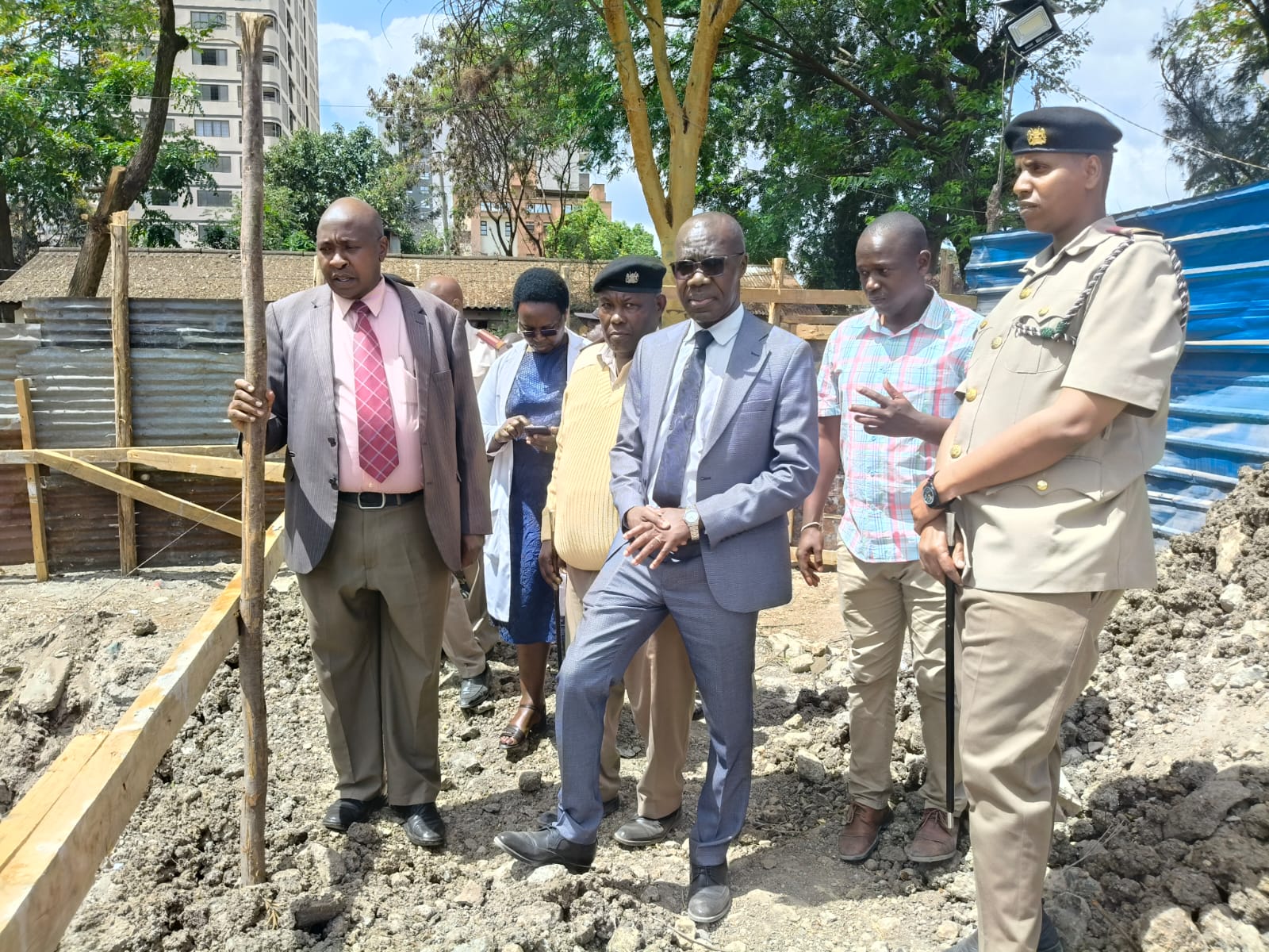 County Commissioner Inspects South B Development Projects